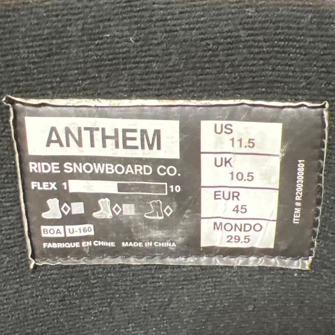 【美品_即日発送】RIDE スノボブーツ　ANTHEM BOA　29.5cm