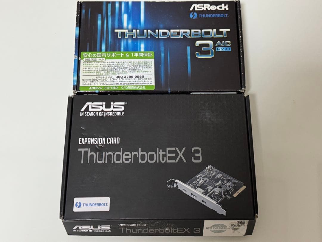 ASUS AsRock Thunderbolt PCIe 拡張カード Amazon | ASUSTek 拡張カード ThunderboltEX 4 デュアルThunderbolt 4