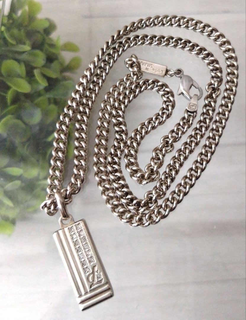 良品 レダシルマ ネックレス ペンダント ダイヤ0.14ct ゲルマニウム