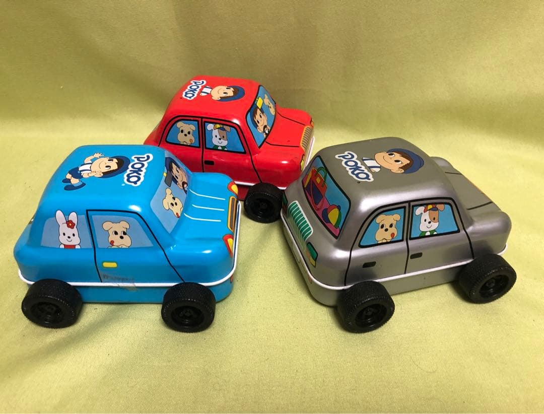 不二家のポコ ちゃんミニカー 3台セット新品未使用！定年劣化サビ