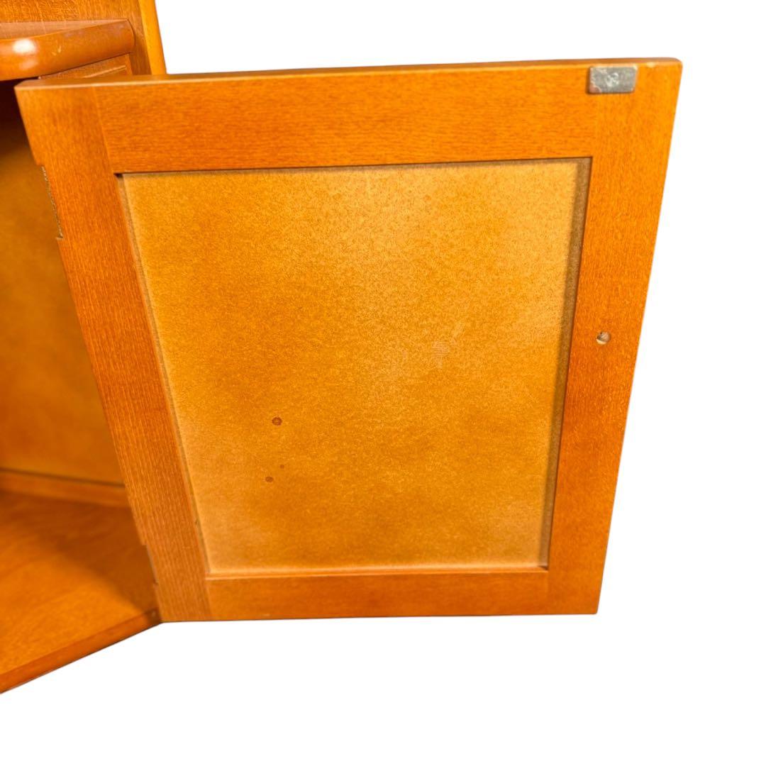 HR643 オールドカリモク 電話台 コンソール 三角コーナーラック - メルカリ