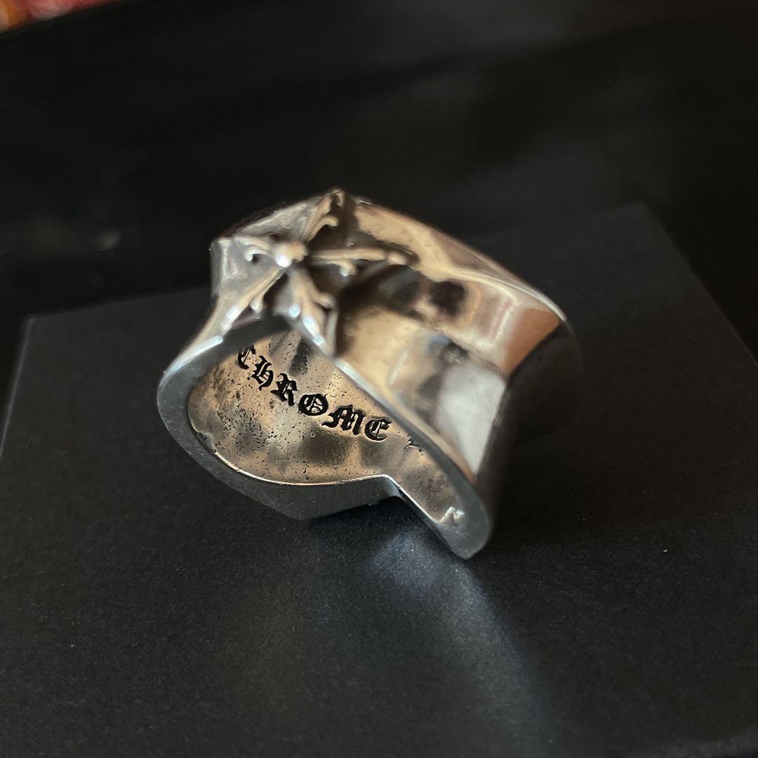 ノーブランド クロス 五芒星 指輪 リング silver925 24.5号