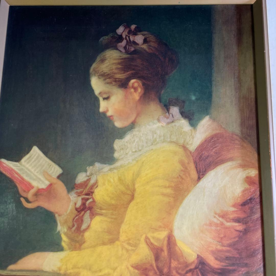 アンティーク❗️ ジャン・オノレ・フラゴナール 読書する娘 - メルカリ