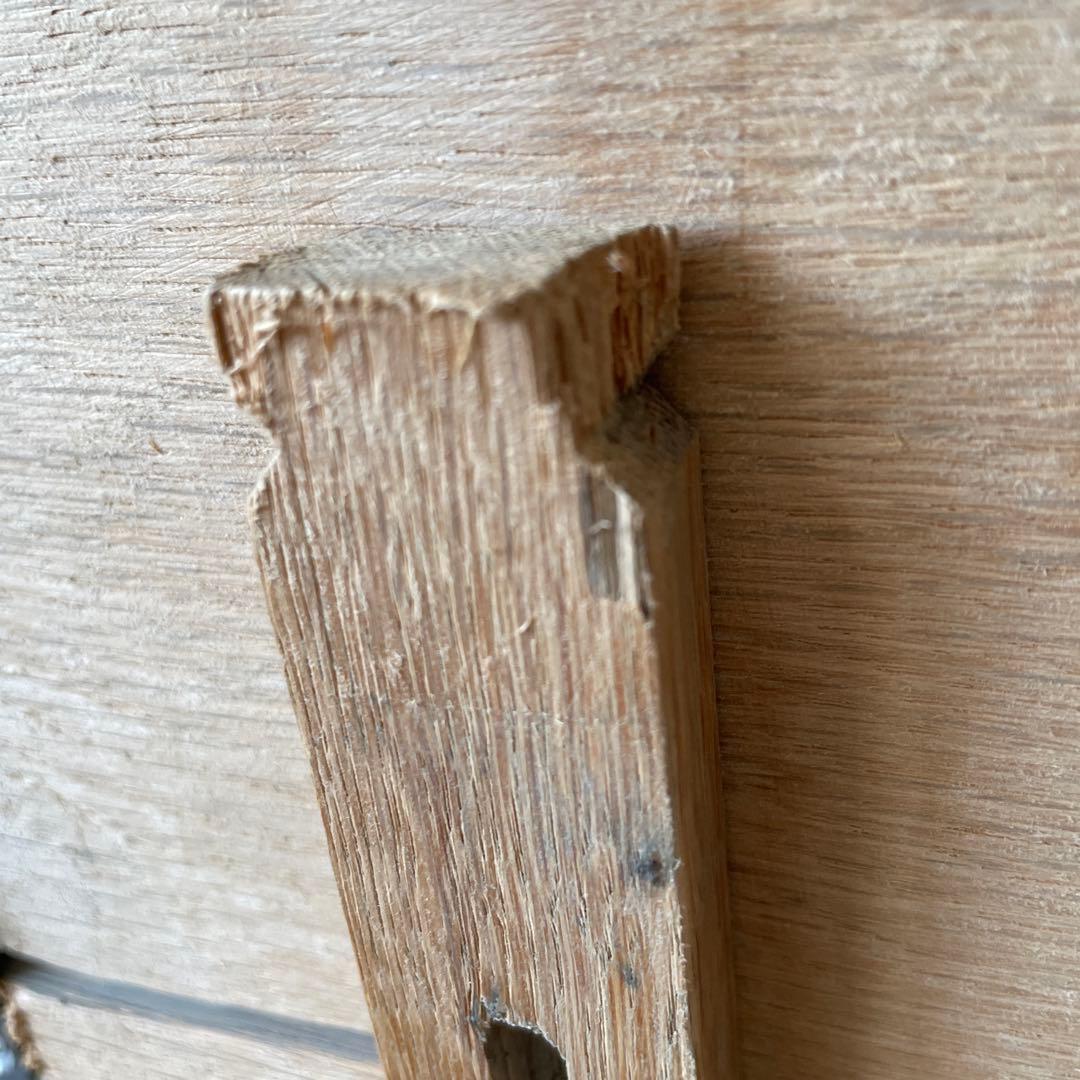 ビンテージ ドロップリーフラウンドダイニングテーブル 剥離 - メルカリ