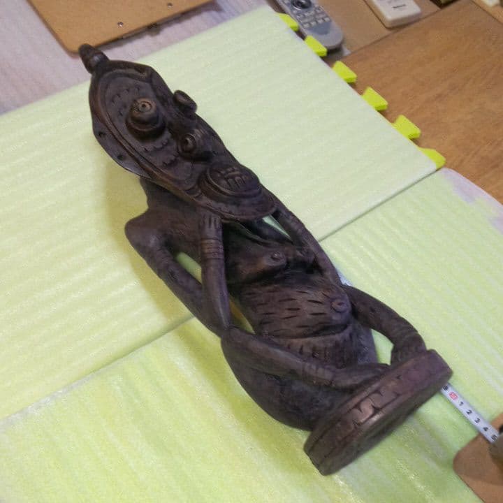 パプアニューギニア 木彫像 オブジェ 木製 木彫り 雑貨 インテリア