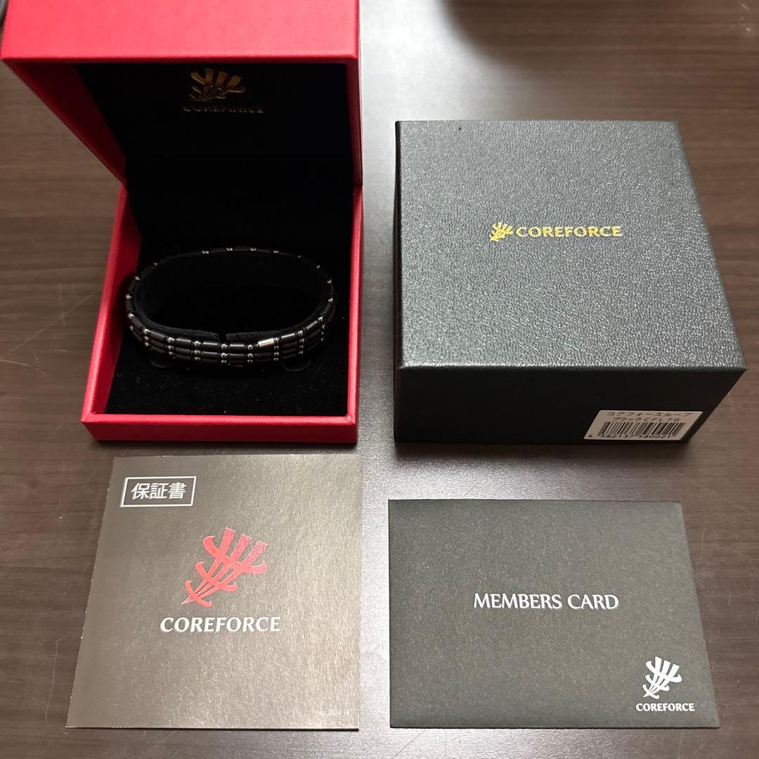 COREFORCE ブラック CFL70 コアフォース ループ ブラックスピネル CFL70 70cm : 磁気ネックレス