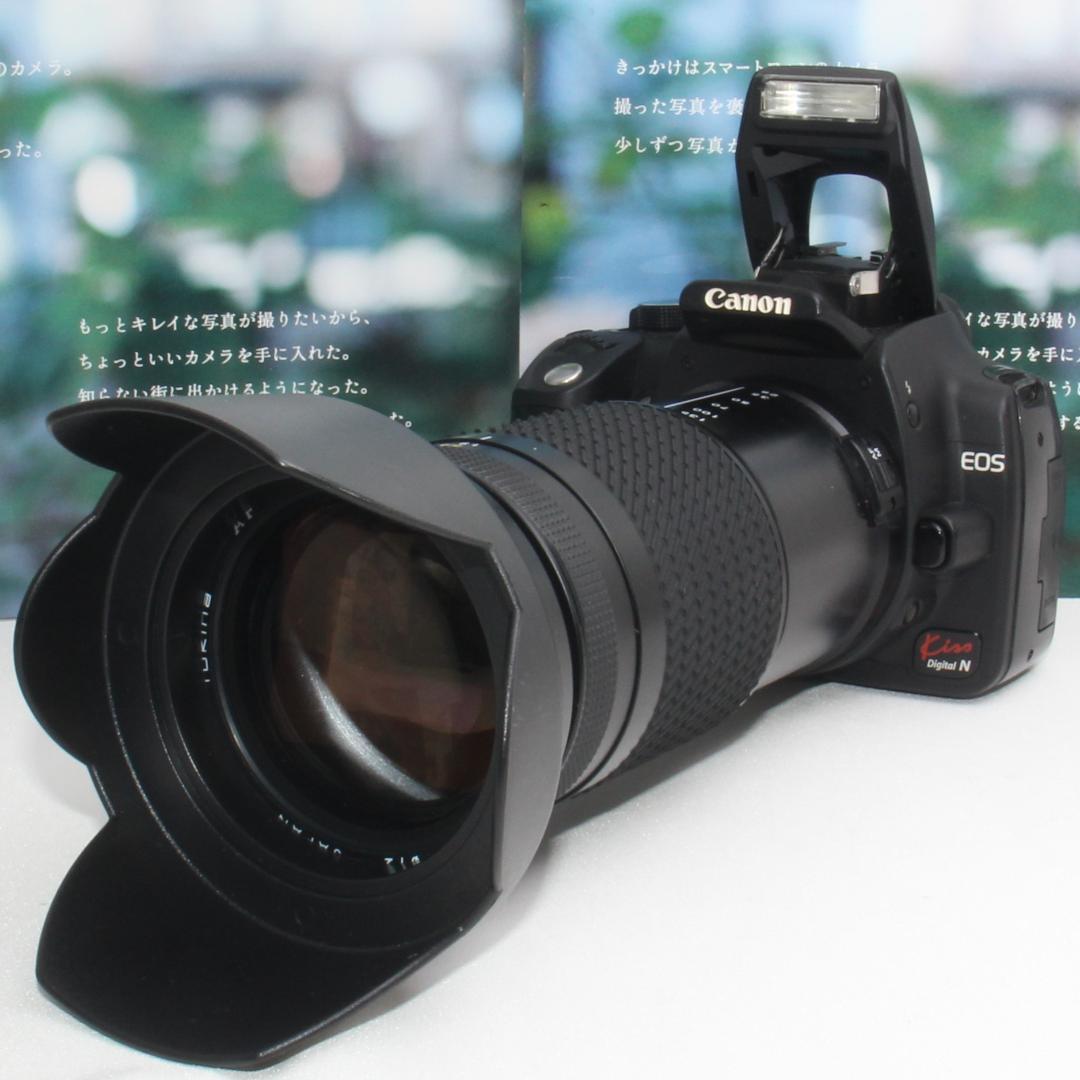 ❤️軽くて簡単操作❤️Canon EOS kiss N 中望遠レンズセット❤️ EOS Kiss キヤノン Canon X4 EF 70-300mm 望遠 レンズセット 手振れ