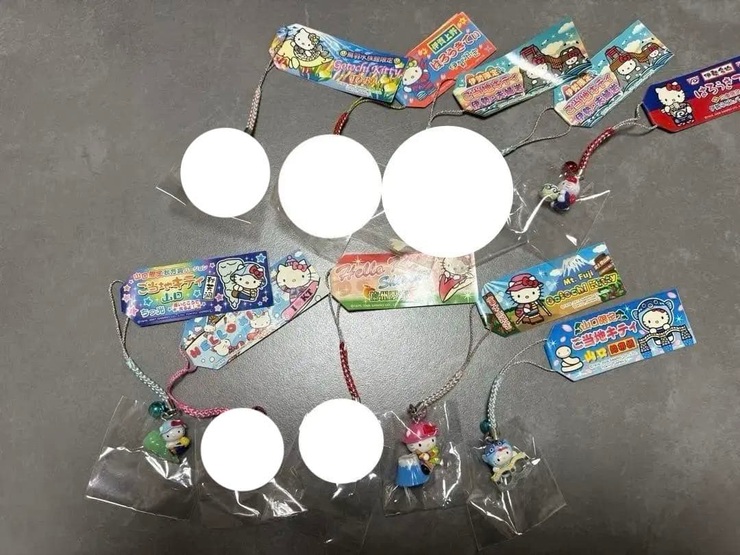 ご当地キティ 根付 ストラップ 年代物 地域限定