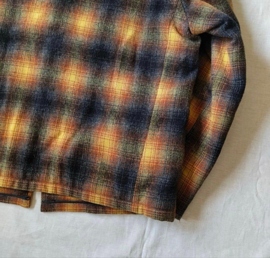 50s 60s オンブレ チェック ウールジャケット CPOジャケット - メルカリ