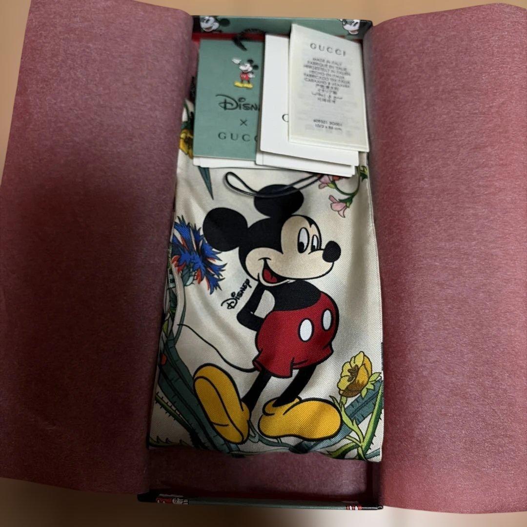 GUCCI×Disney ミッキー スカーフ 10×86 cm - メルカリ
