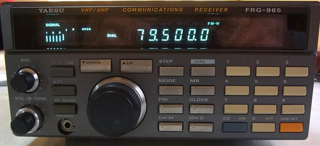 八重洲無線　FRG-965　受信機　ACアダプター付属 Yahoo!オークション -「yaesu frg-965」の落札相場・落札価格