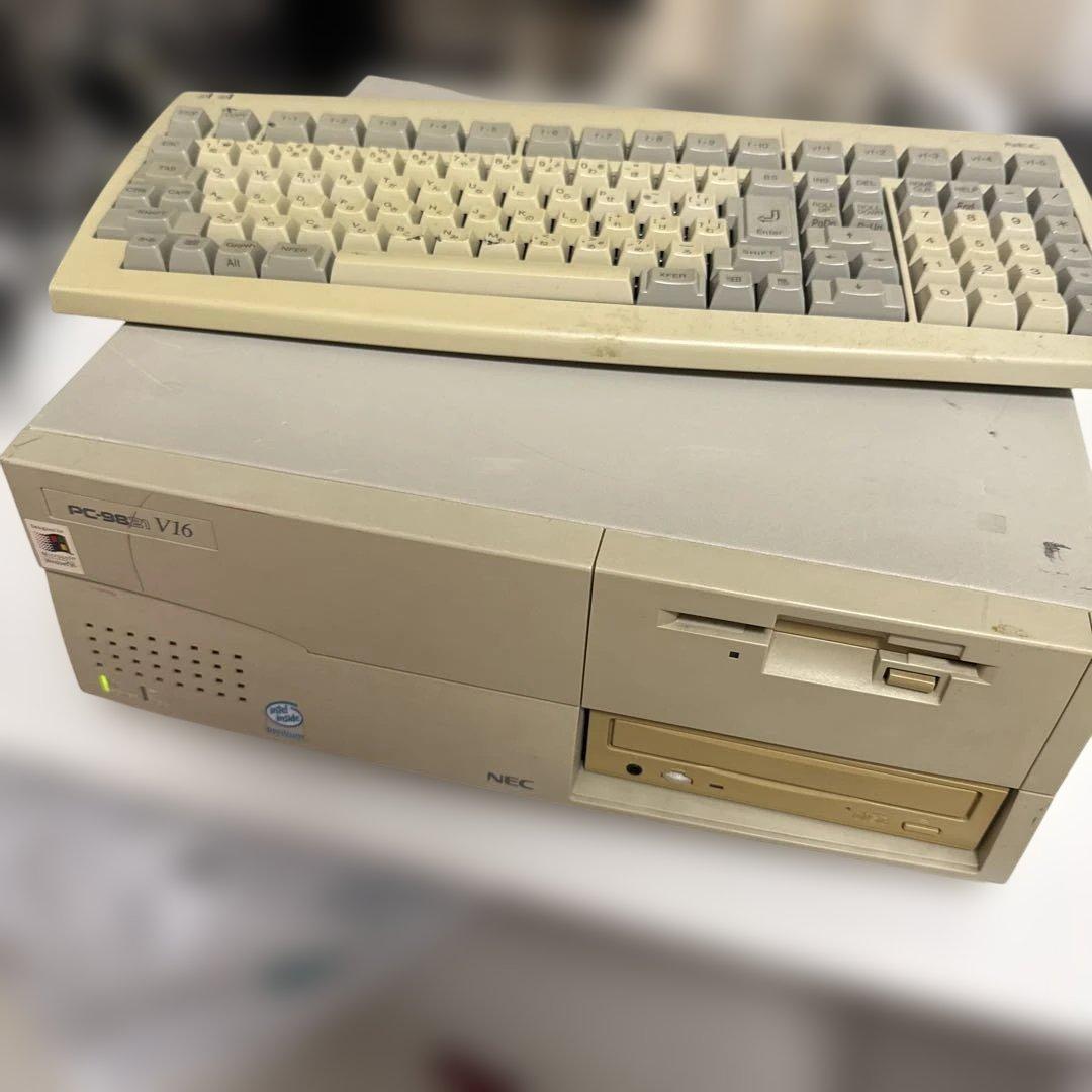 NEC PC-9821 V16 デスクトップPC I-16/NEC PC-9821V16/M7C3□Pen-166M/32M/2.1GB/動作確認済◇中古PC-98