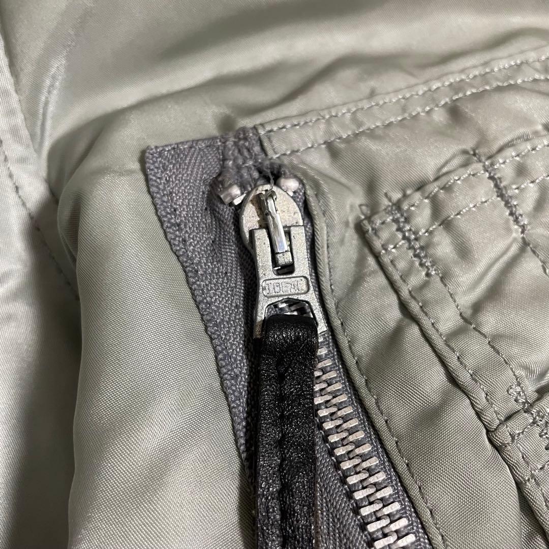 90s ALPHA アルファ N-2B フライトジャケット USA製 シルバー - メルカリ