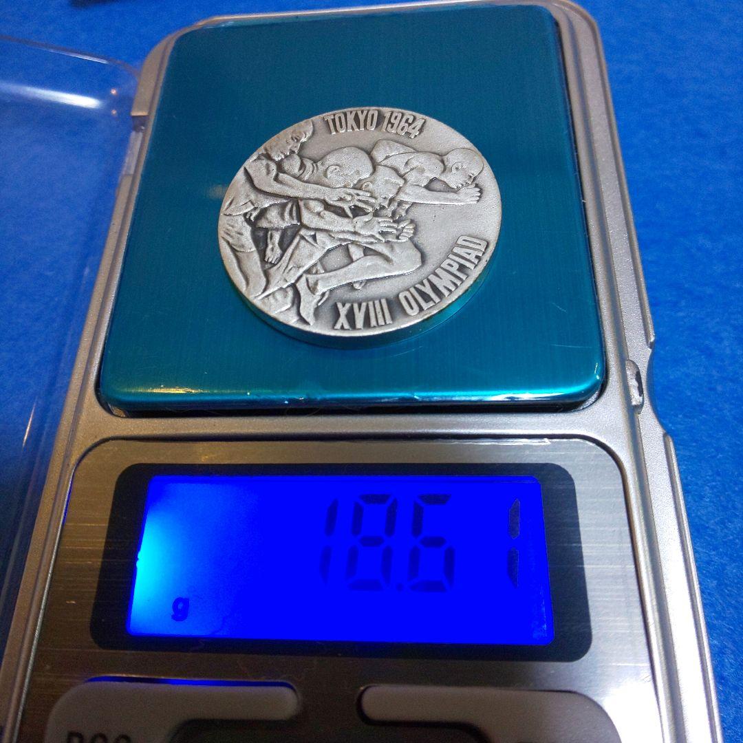 1964年 東京オリンピック記念 銀メダル シルバー 925/1000 ケース付
