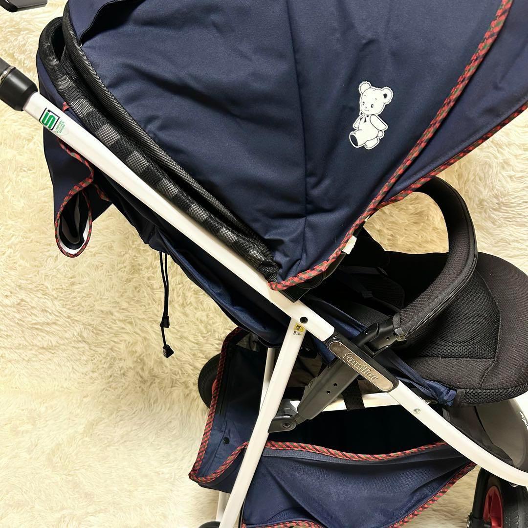 美品】ファミリア アップリカ スムーヴ ベビーカー チェック ファミちゃん