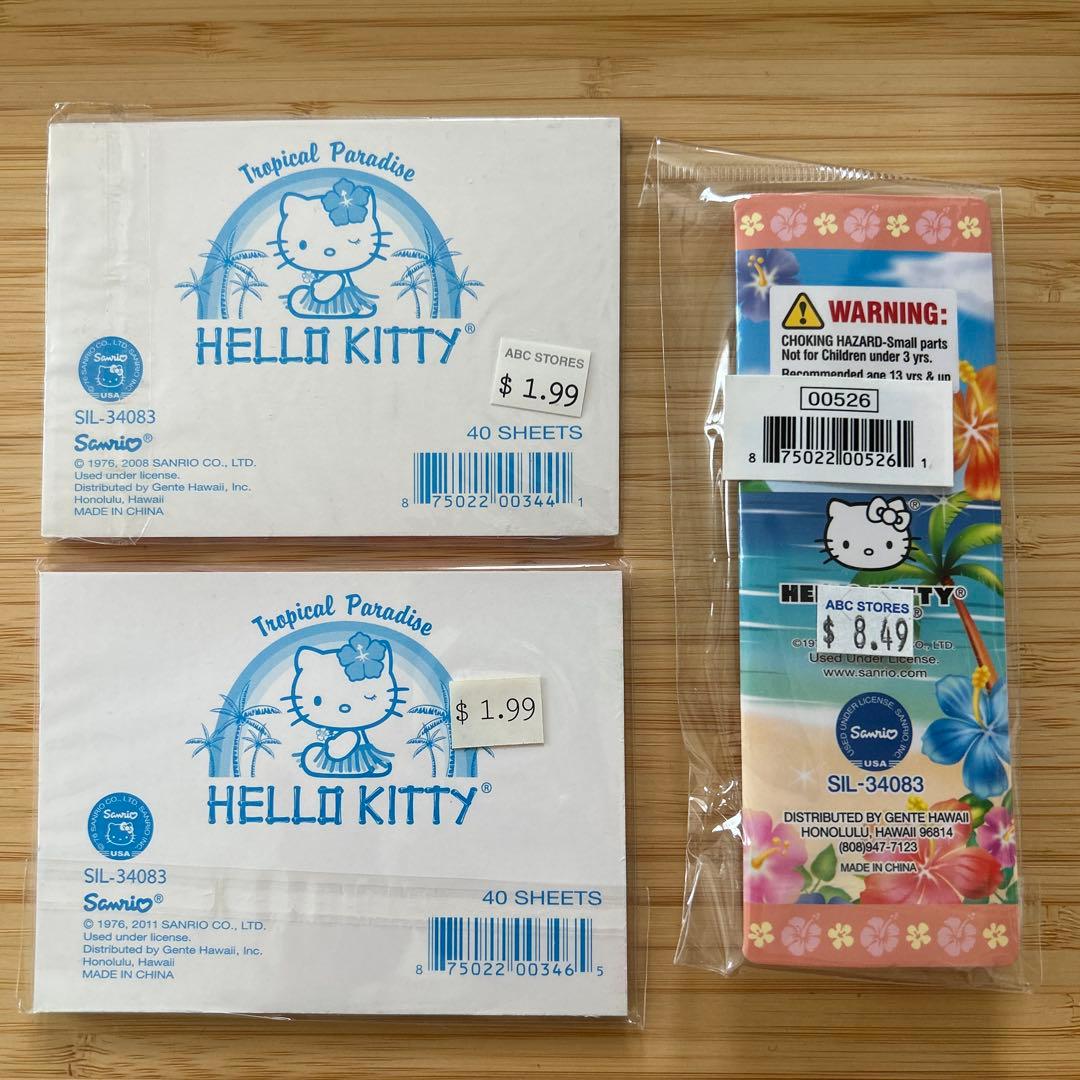 サンリオ ハローキティ ご当地キティ グアム 日焼けキティ ストラップ メモ