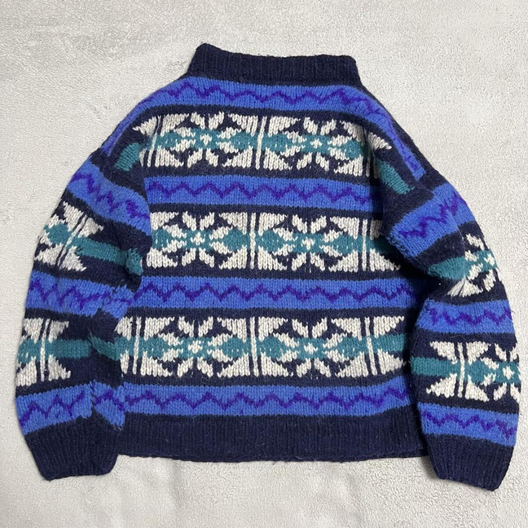 ハンドニット 希少 ヴィンテージ エクアドル セーター R-8733 - メルカリ