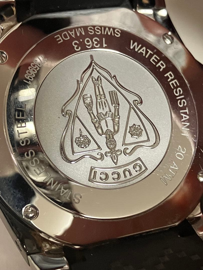 GUCCI 時計 ダイヴ YA136303 ダイバーズ 電池交換済 - メルカリ