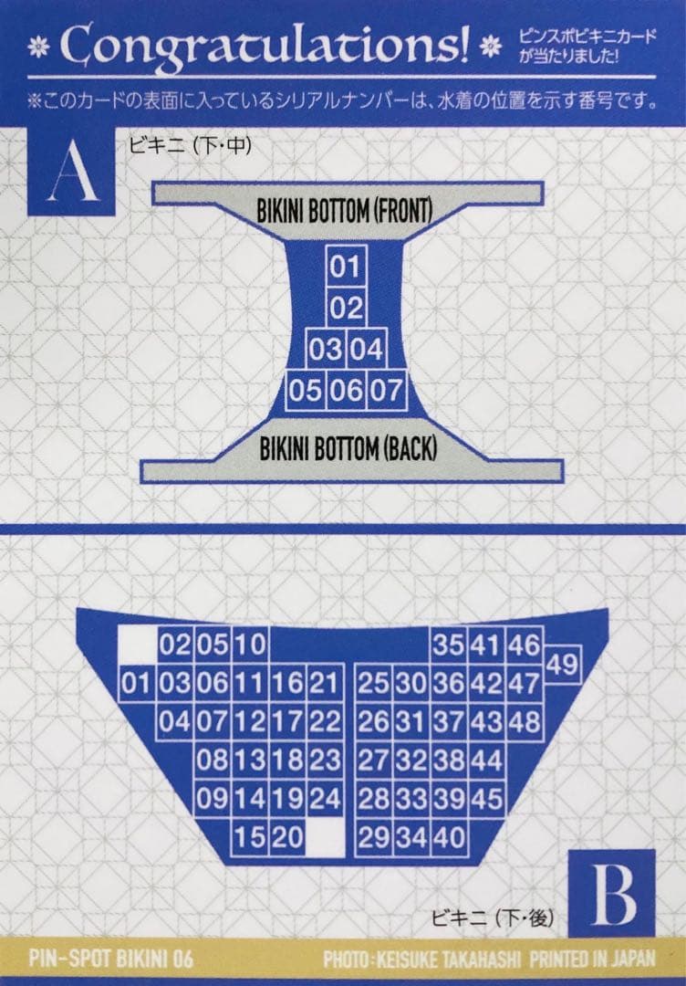 中島史恵 vol.2 トレカ ピンスポビキニカード 06 B HIT'S ヒッツ