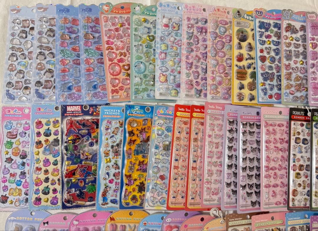 新品未開封★ボンボンドロップシール等シールまとめ売り 99枚