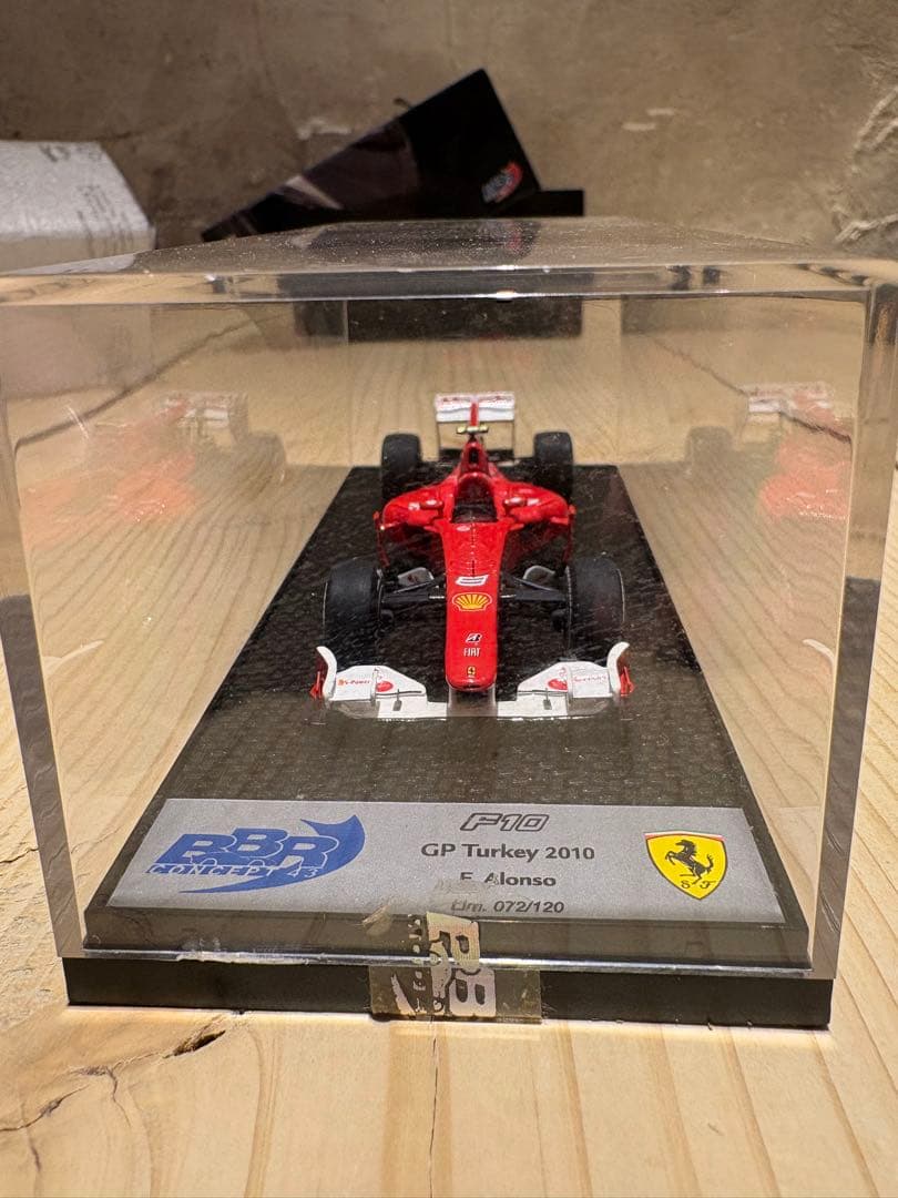 120台限定BBR1/43 フェラーリF10 アロンソ 特別カラー 個人製作完成品 委託販売品 1/12 フェラーリ F10 トルコGP 2010 F