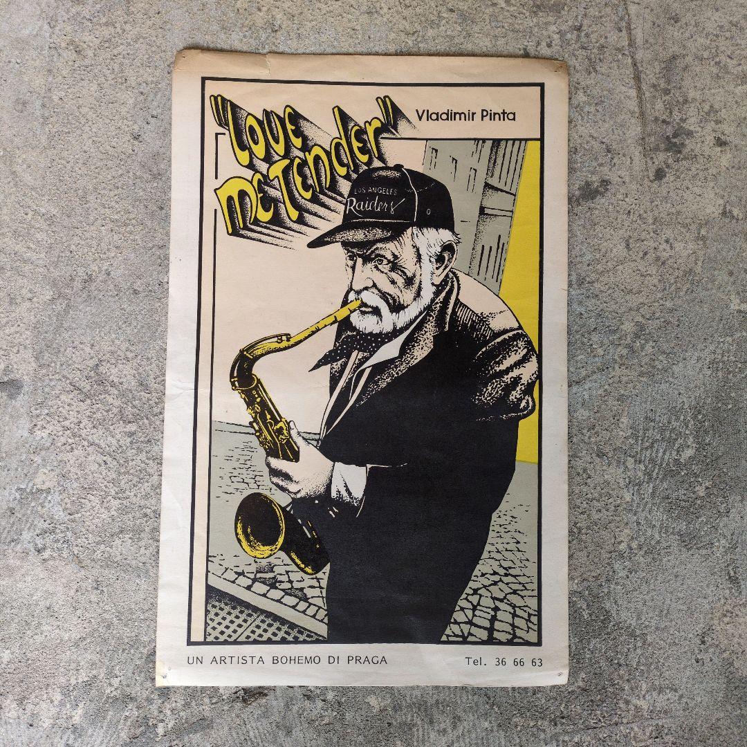 レア ヴィンテージポスター Vladimir Pinta ジャズ JAZZ 額装 - メルカリ