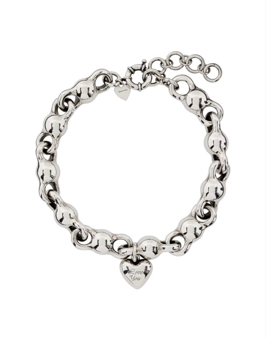 Acne Studios ハートチャームネックレス - メルカリ