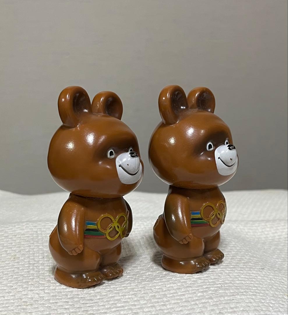 昭和レトロ こぐまのミーシャ 富士銀行 モスクワオリンピック ソフビ