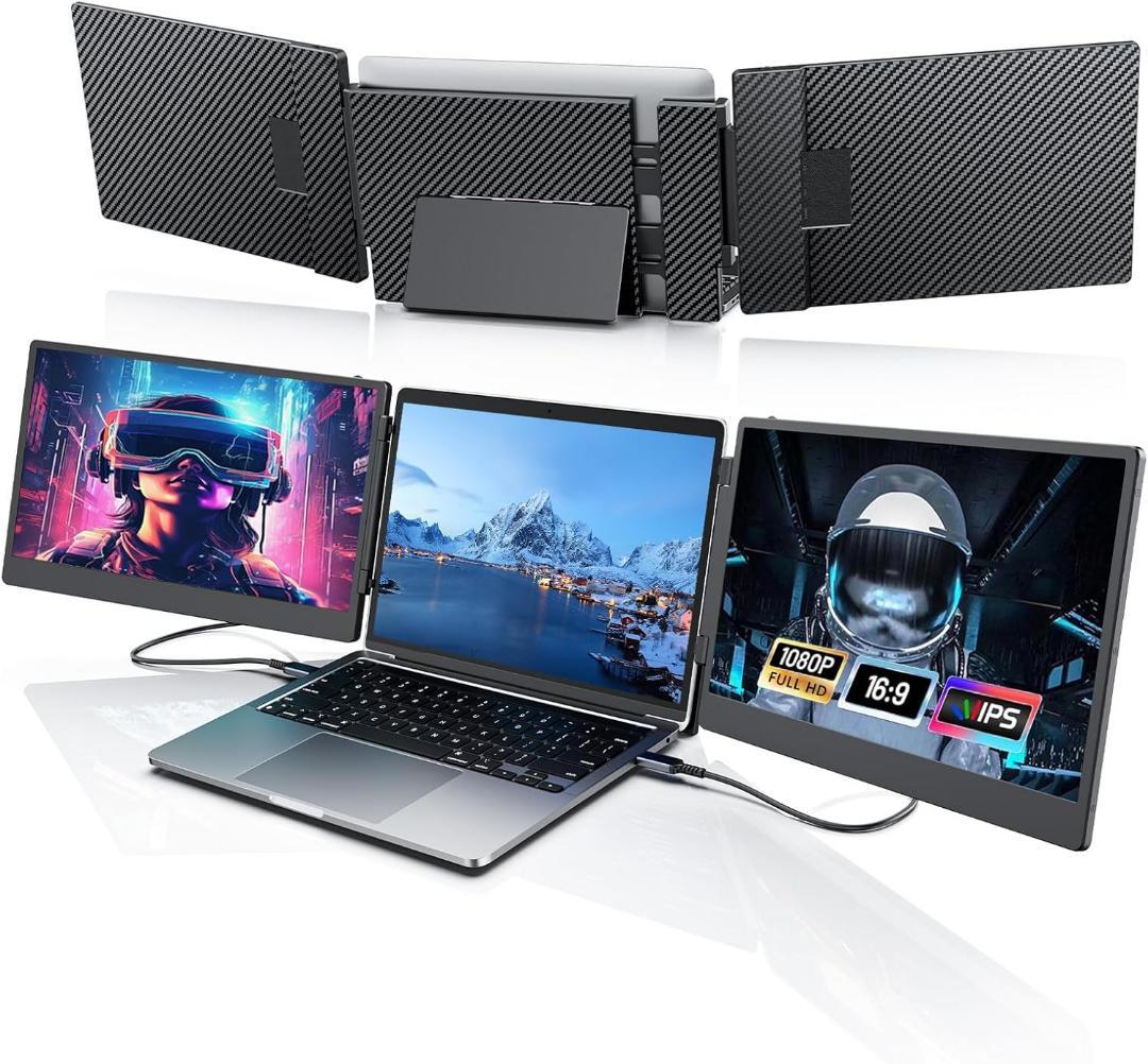 14インチ デュアルディスプレイ ポータブルモニタ 2画面 トリプルモニター Amazon.co.jp: KOGODA トリプルモニター 14インチ モバイルデュアル