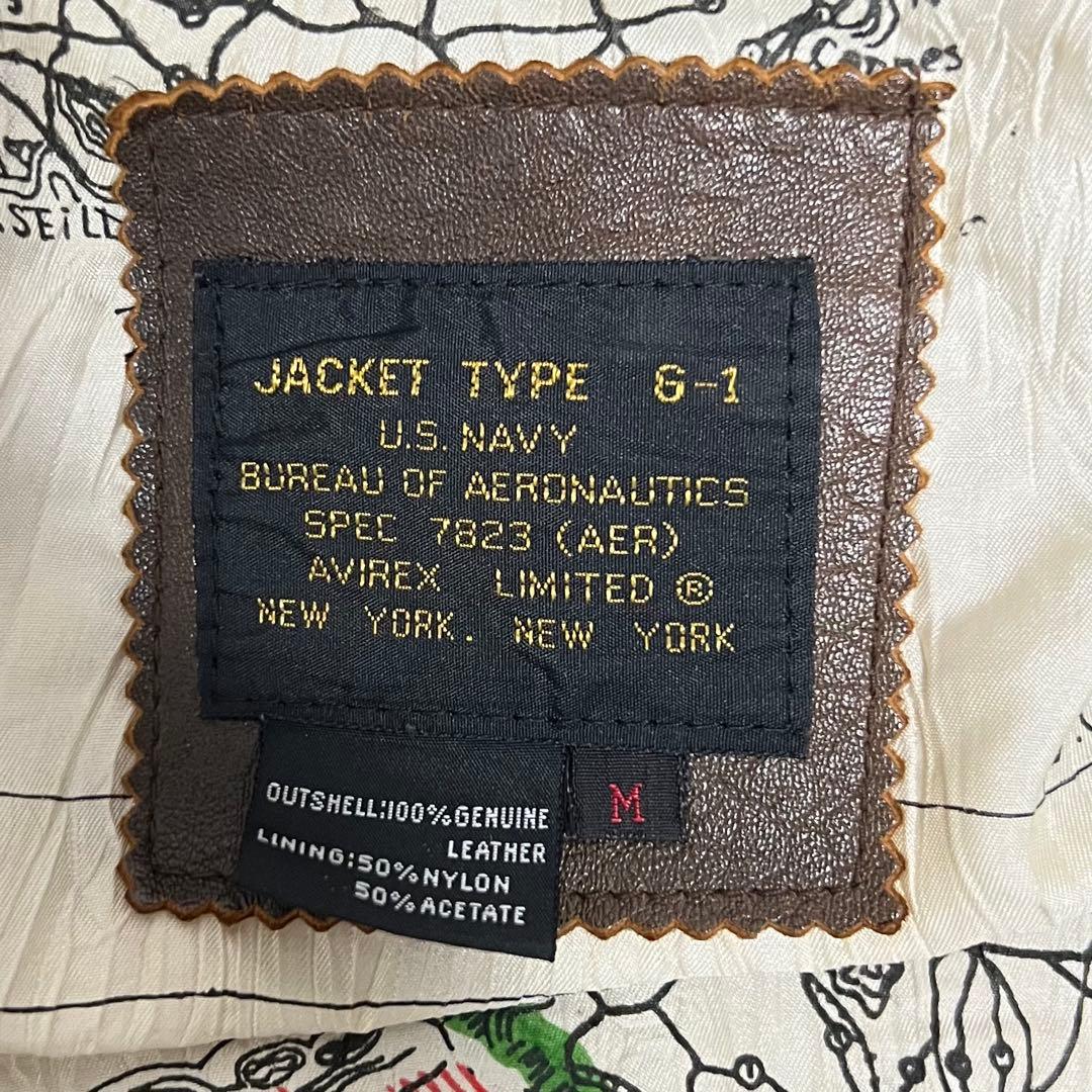 1988 AVIREX G-1 ワッペン フライトジャケット U.S.NAVY