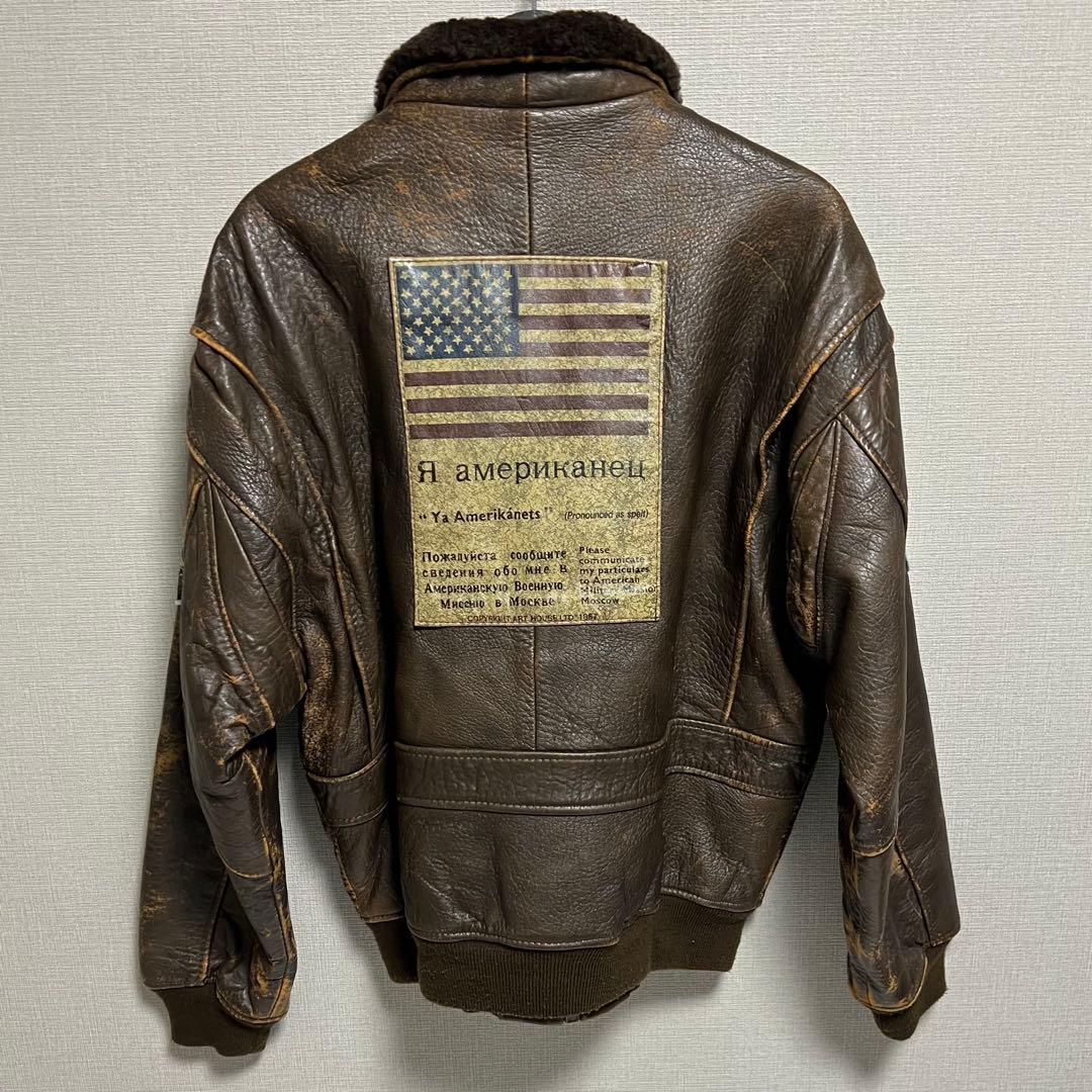 1988 AVIREX G-1 ワッペン フライトジャケット U.S.NAVY