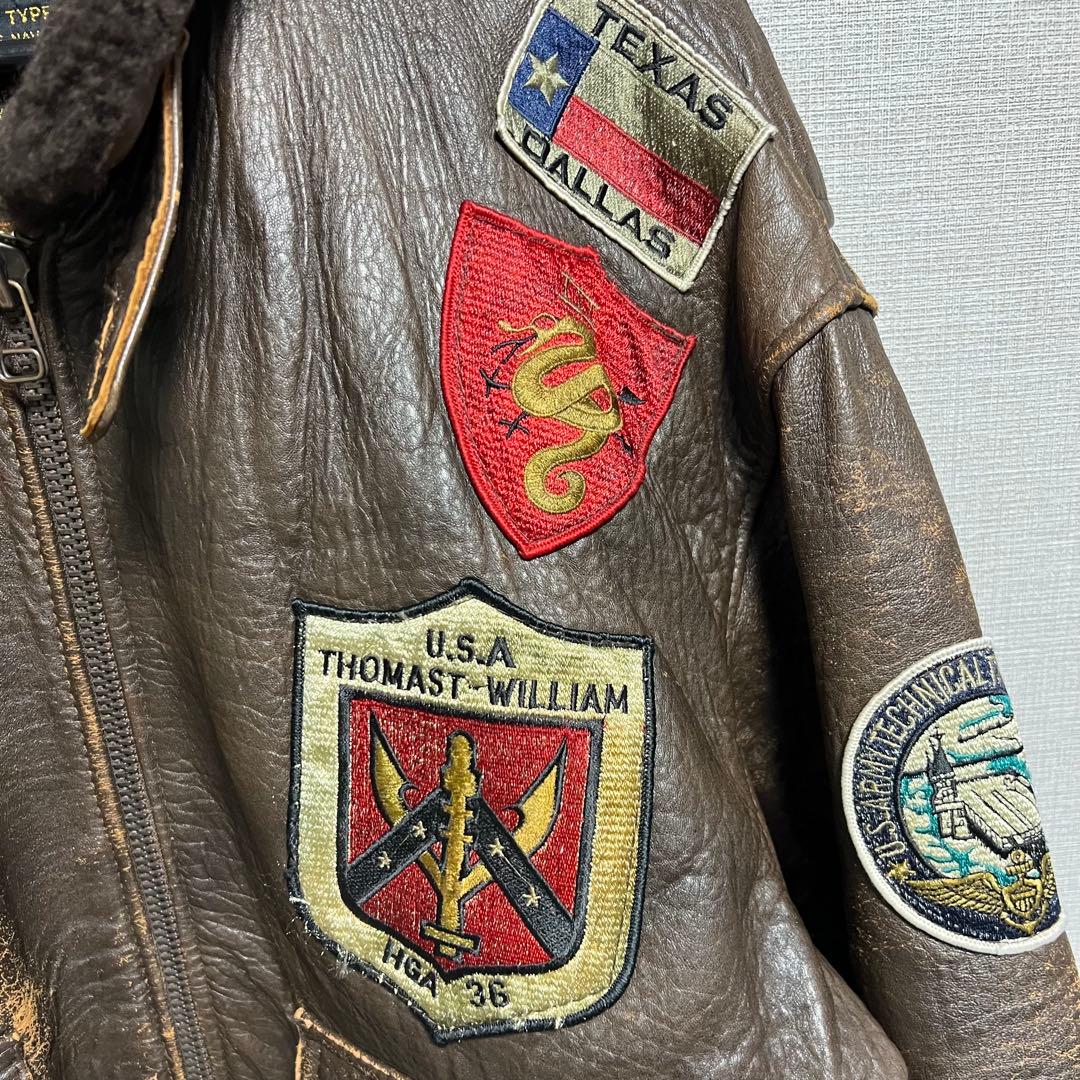 1988 AVIREX G-1 ワッペン フライトジャケット U.S.NAVY