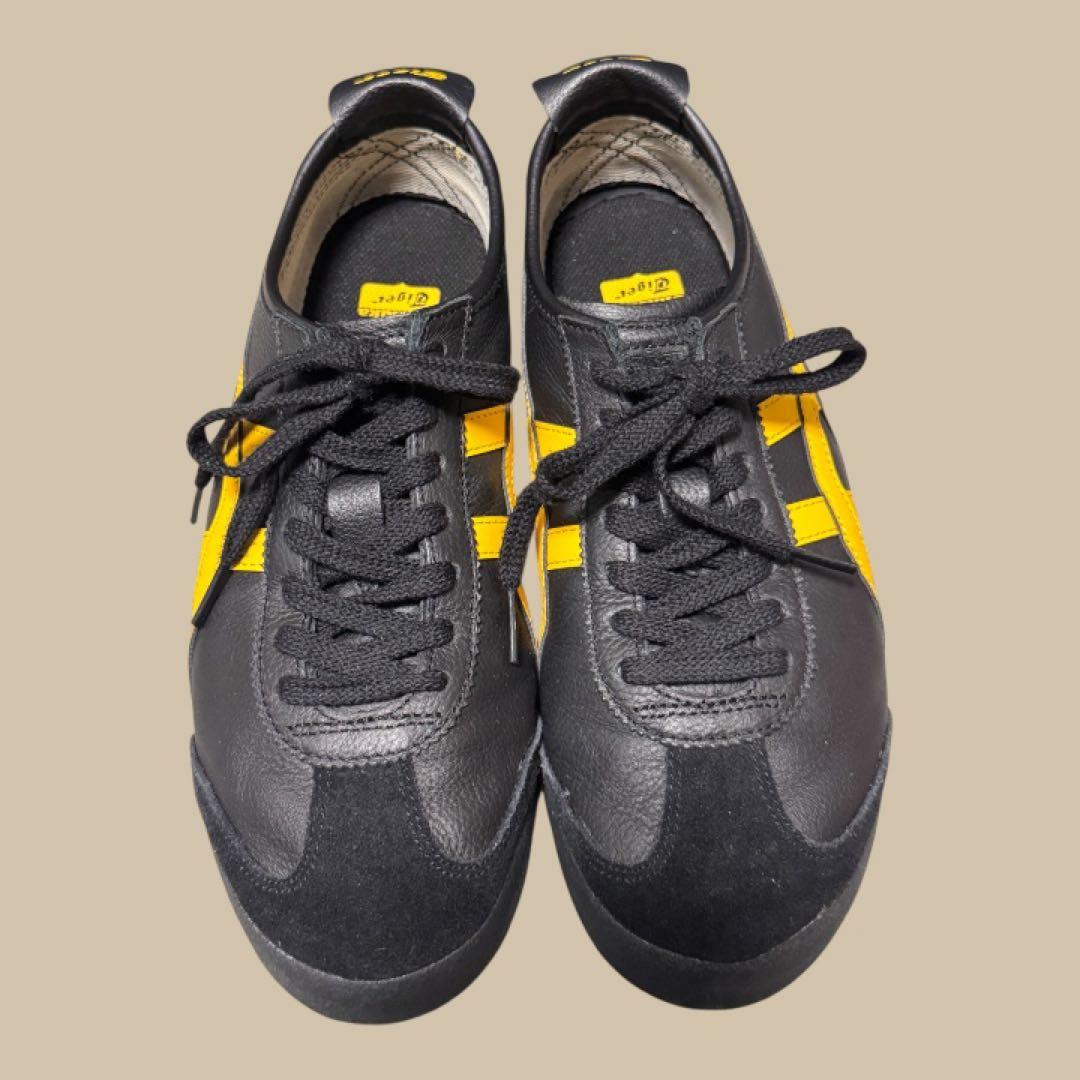 26.5cm Onitsuka Tiger メキシコ66 ブラック/イエロー
