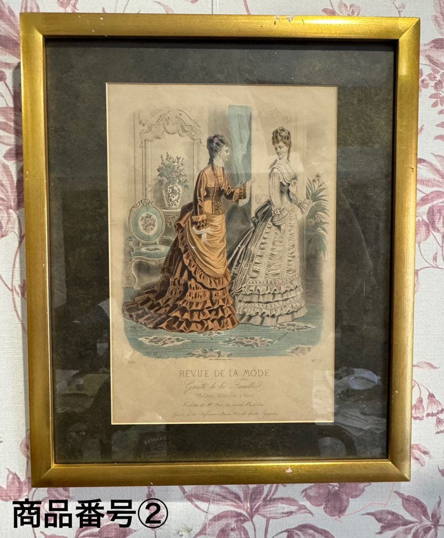 REVUE DE LA MODE 印刷物 19世紀 【商品番号②】 印刷用350dpiデータ】1873 フランスファッション誌『 La Mode