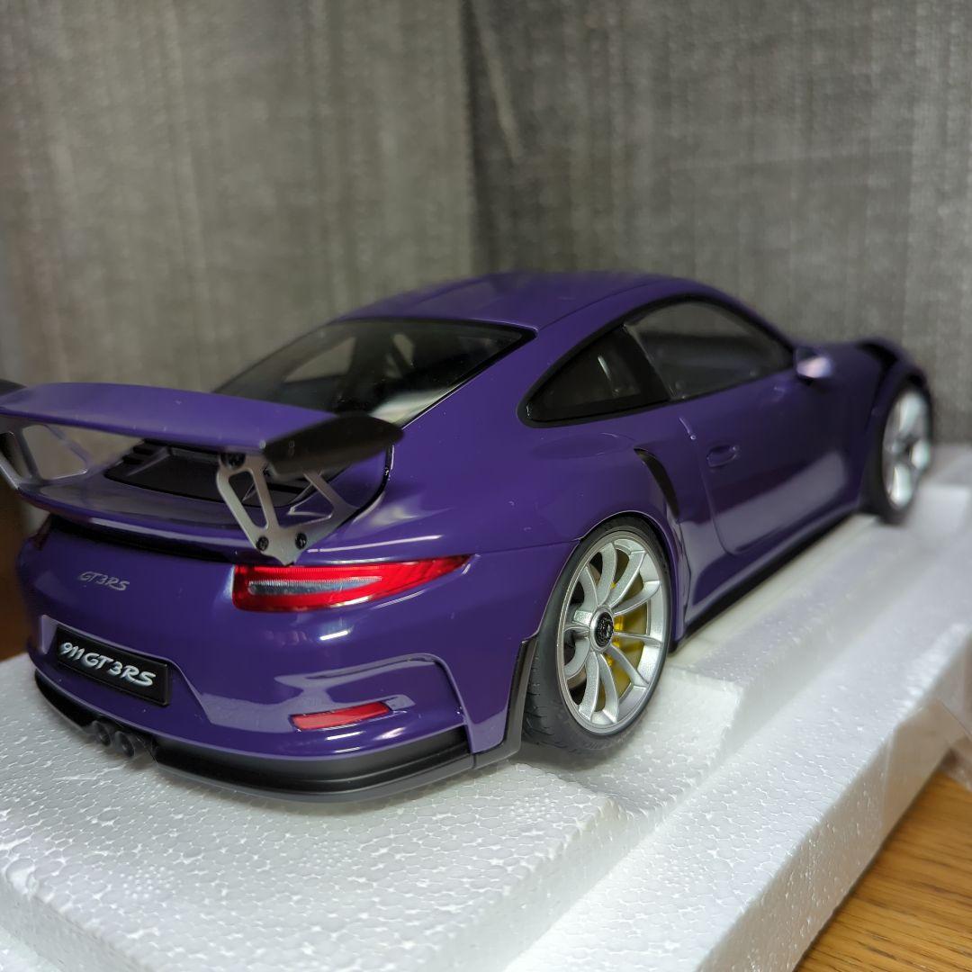 オートアート　1/18 ポルシェGT３RS 絶版品　パープル