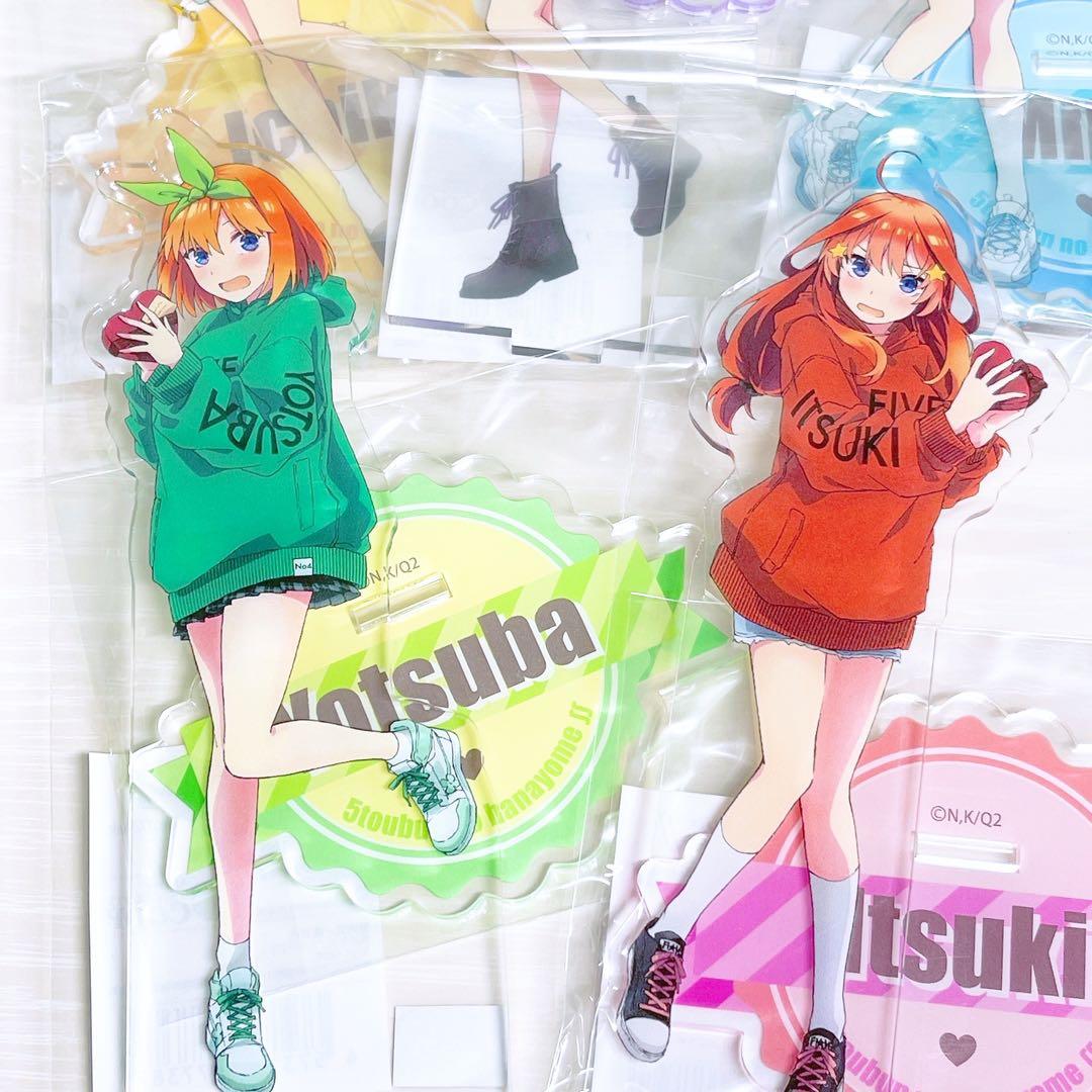 五等分の花嫁 中野一花&ニ乃&三玖&四葉&五月 バレンタイン アクリルスタンド