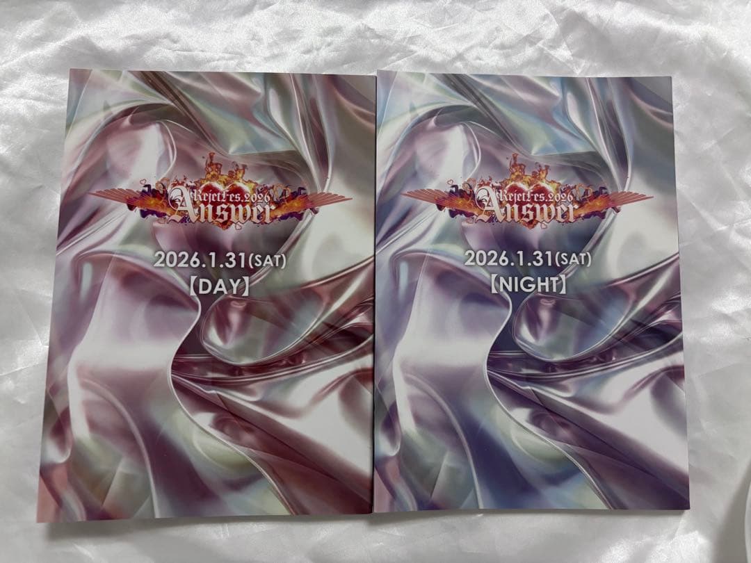 リジェフェス2026 特典 DAY1朗読劇ブック 通し券／1月31日・DAY】RejetFes.2026 Answer【株式会社タクティカート