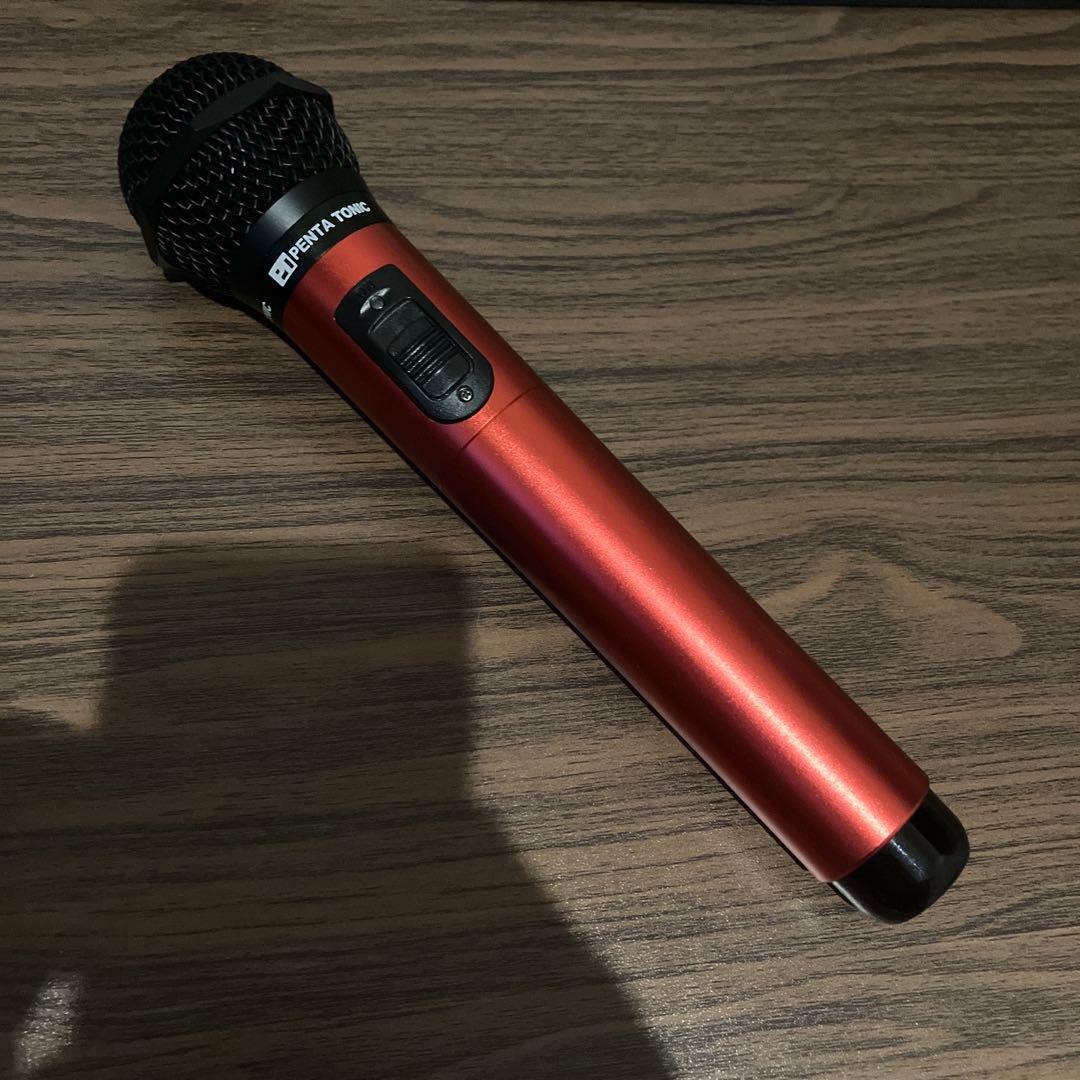 美品】カラオケ マイマイク GTM-150 ワイヤレスマイク レッド - メルカリ