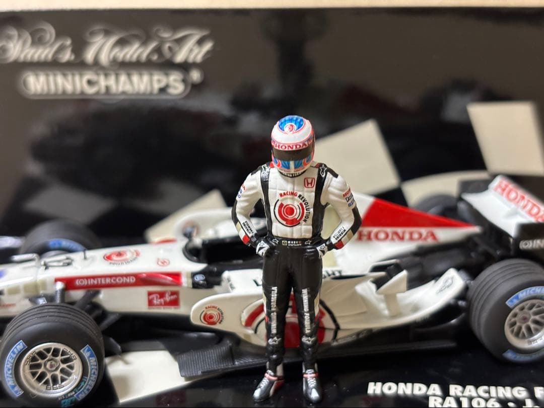 ミニチャンプスHONDARACING RA106.J.BUTTON 1 WIN - メルカリ