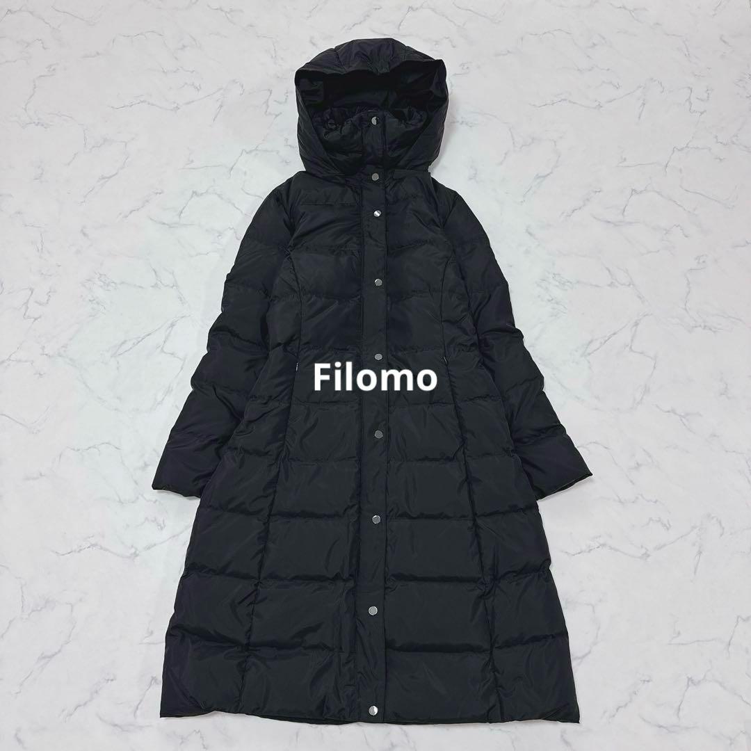 Filomo フィローモ　ロングダウンコート　サイズ15 ブラック フィローモ Filomo [Filomo] ダウンコート レディース （ブラック