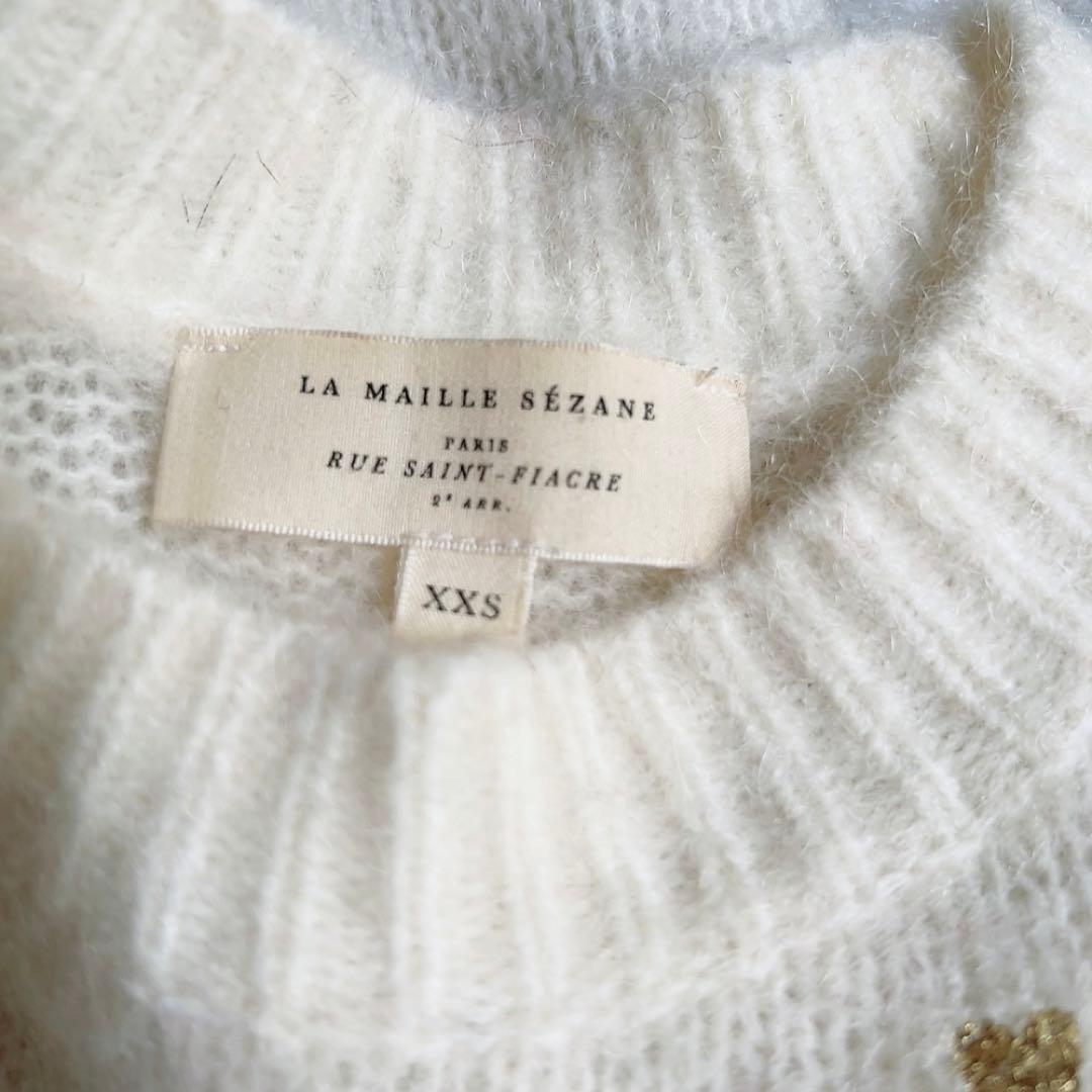 LA MAILLE SEZANE セザンヌ ニット キラキラハート柄 - メルカリ
