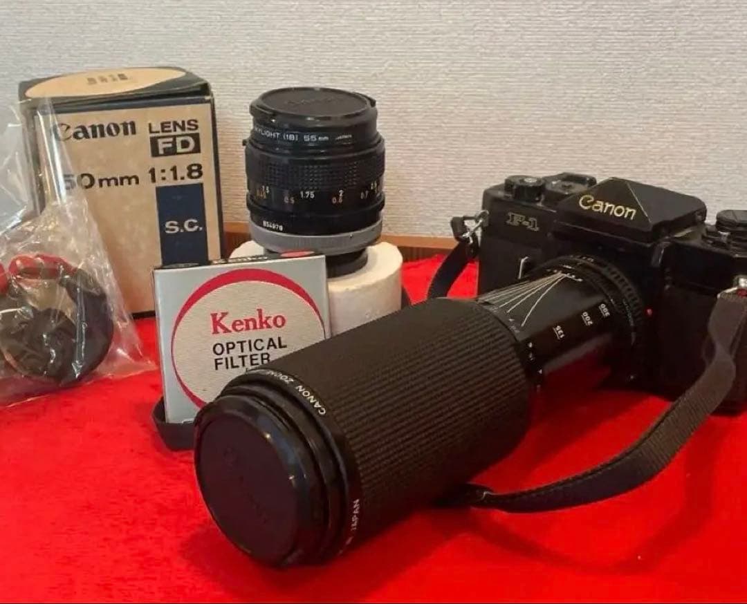 Canon F-1 フィルムカメラ レンズ2本セット ストロボ付き Amazon | Canon F-1 前期モデル | 一眼レフカメラ 通販