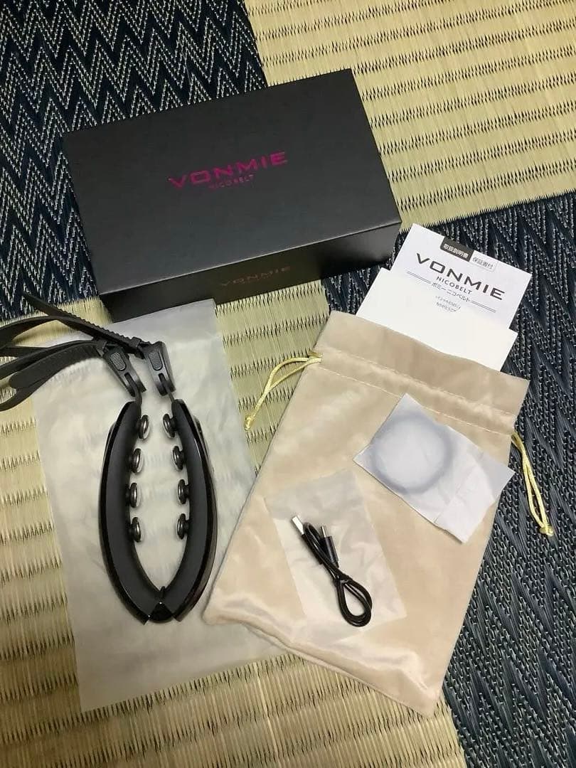 VONMIE NICOBELT BLACK　ボニーフェイシャルEMSニコベルト 楽天市場】VONMIE ボミー フェイシャルEMS ニコベルト EMS機器