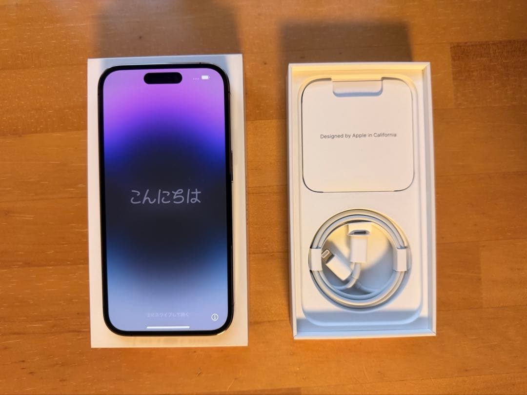 【付属品未使用】iPhone 14 Pro 256GB ディープパープル iPhone 14 Pro 256GB ディープパープル SIMロック無し 未使用 交換品