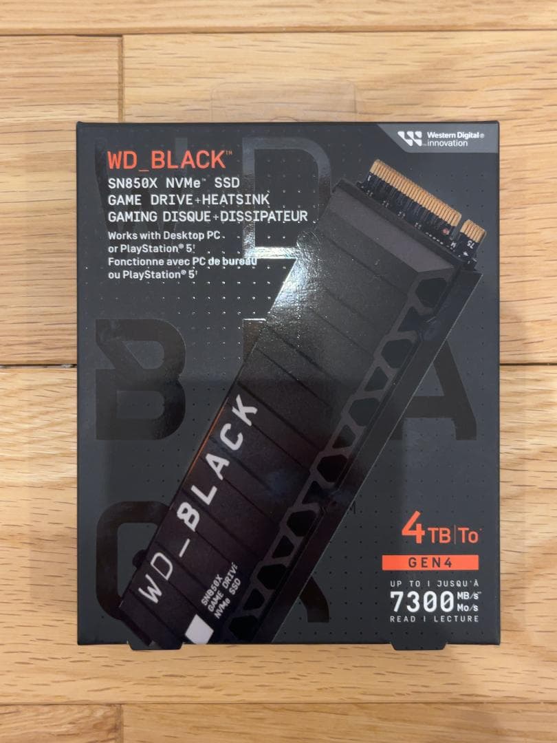 WD_BLACK SN850X 4TB ヒートシンク装着モデル (新品未使用) やじうまミニレビュー】最新PCIe 4.0 SSD「WD_BLACK SN850X」を検証