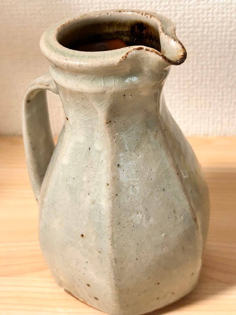 カ*メ様 森山雅夫　糠釉ピッチャー　検）民藝　武内晴二郎　沖塩明樹　益子焼　湯町