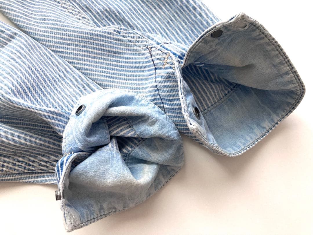 80s USA製 OSHKOSH ヒッコリー ストライプ ワークジャケット - メルカリ