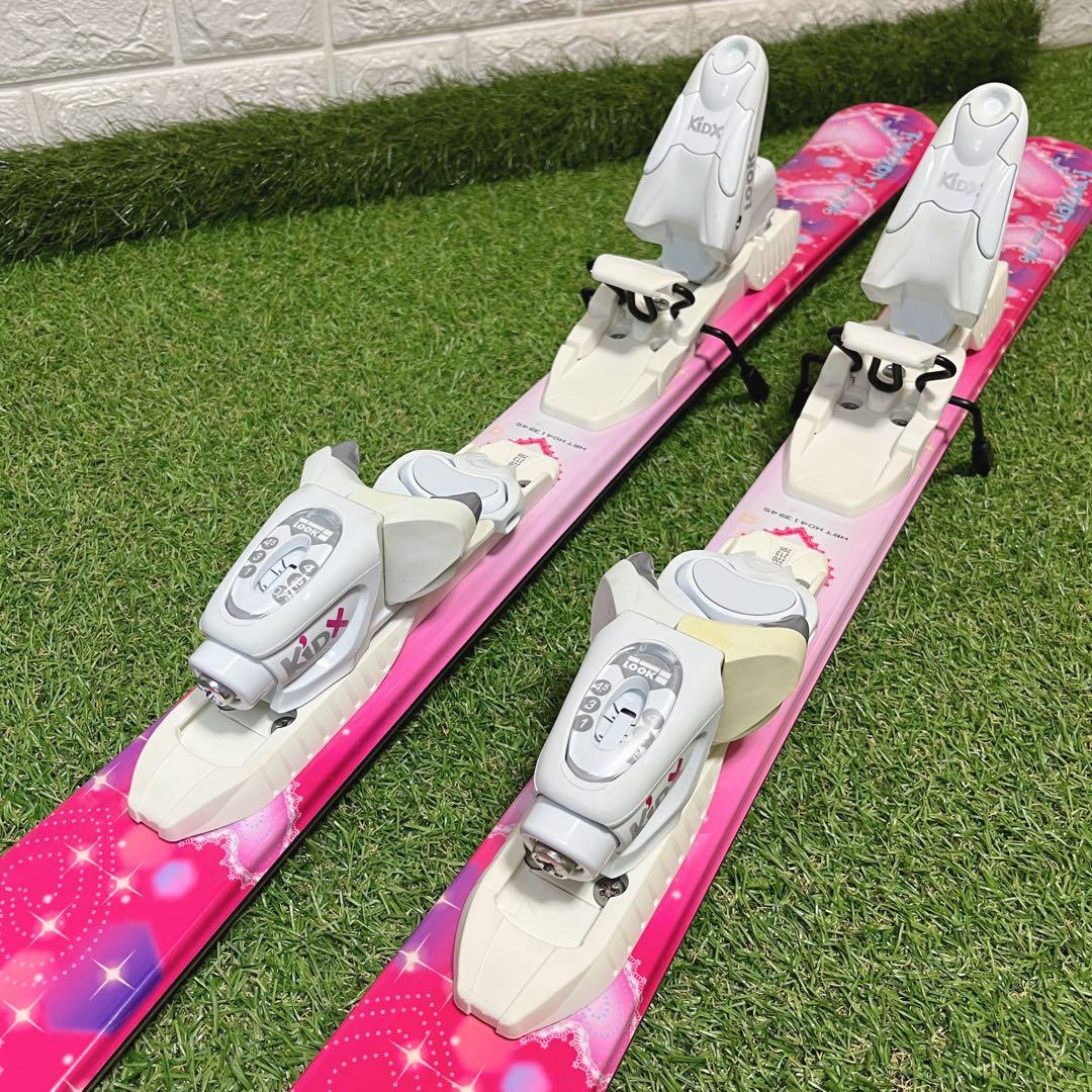 Hart かわいいピンク 女の子 ジュニア106cm スキー板ビンディング