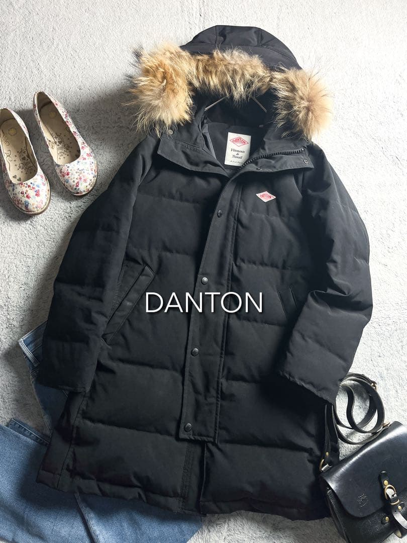【DANTON】ダントン ファー付2wayタッサーロングダウンコート 楽天市場】Sサイズ ダントン エコ ファー フード ダウン コート