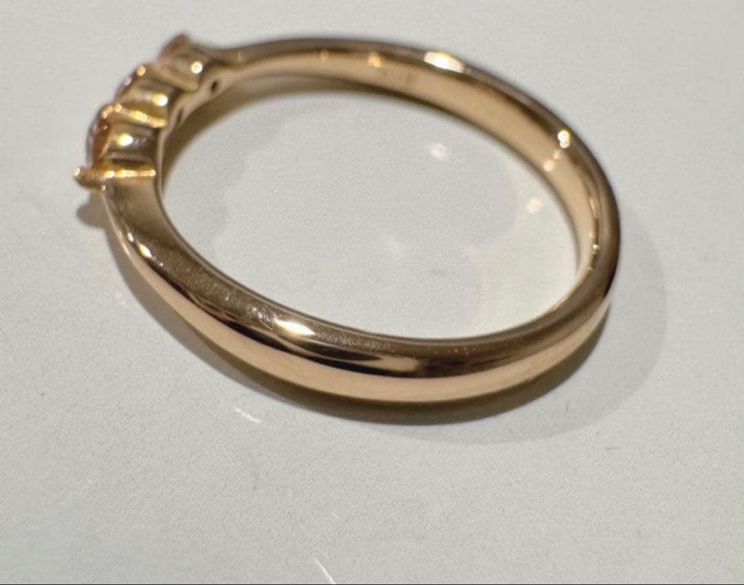 K18 ダイヤモンド 3石　0.2ct リング　ゴールド　刻印あり